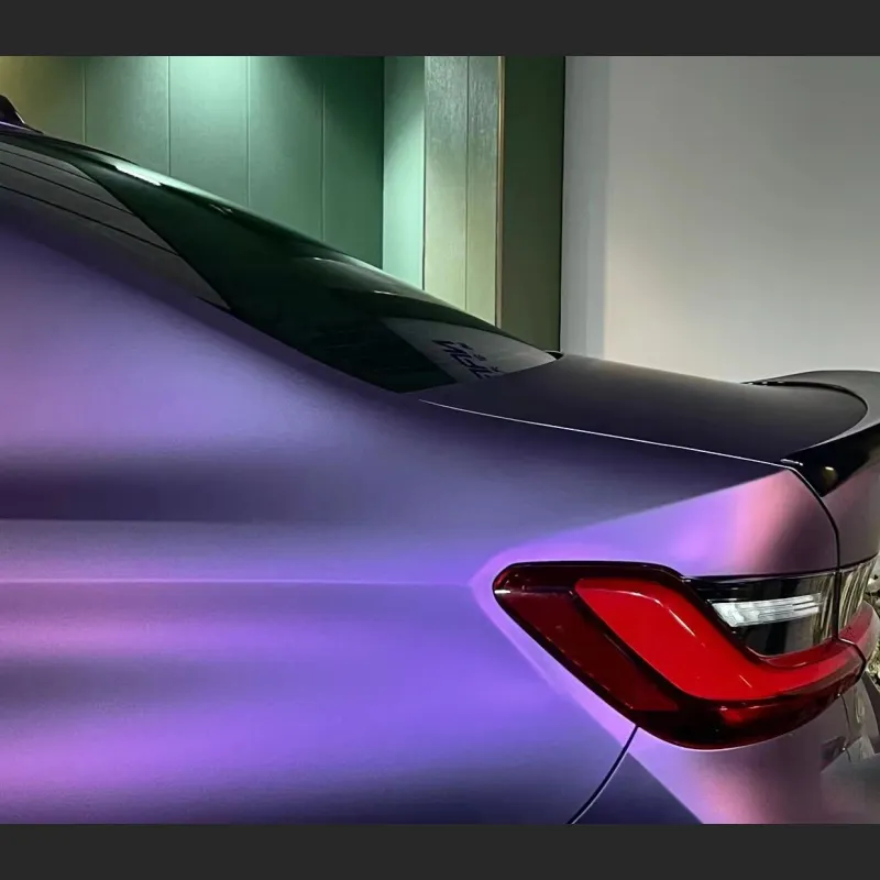 Ravoony Plus Ultimate Flat Magic Purple Car Vinyl Wrap BMW 3 Series Wrap