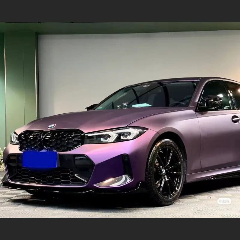Ravoony Plus Ultimate Flat Magic Purple Car Vinyl Wrap BMW 3 Series Wrap