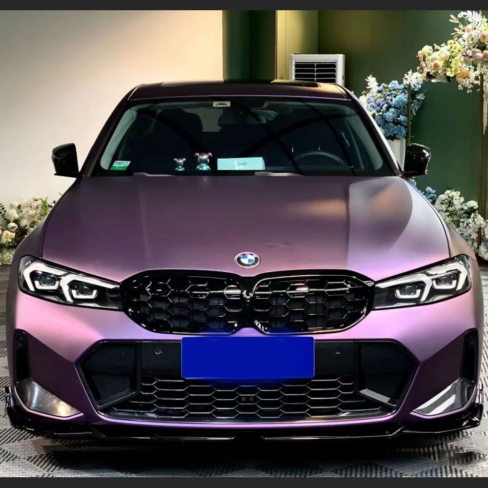 Ravoony Plus Ultimate Flat Magic Purple Car Vinyl Wrap BMW 3 Series Wrap