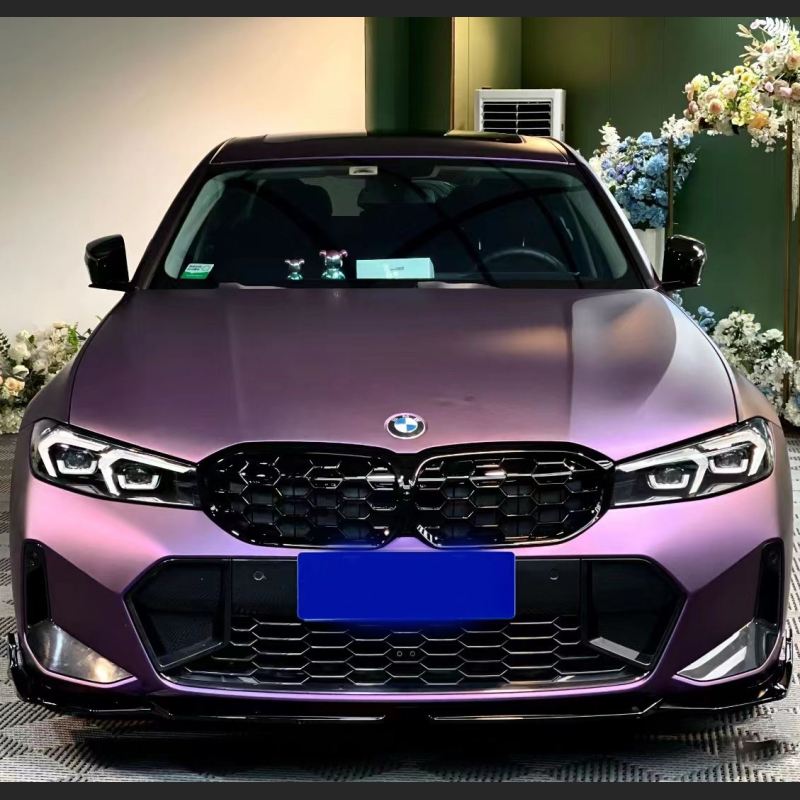 Ravoony Plus Ultimate Flat Magic Purple Car Vinyl Wrap BMW 3 Series Wrap