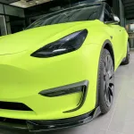 Ravoony Plus Fluorescent Green Car Vinyl Wrap Tesla Model Y Wrap