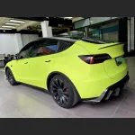 Ravoony Plus Fluorescent Green Car Vinyl Wrap Tesla Model Y Wrap
