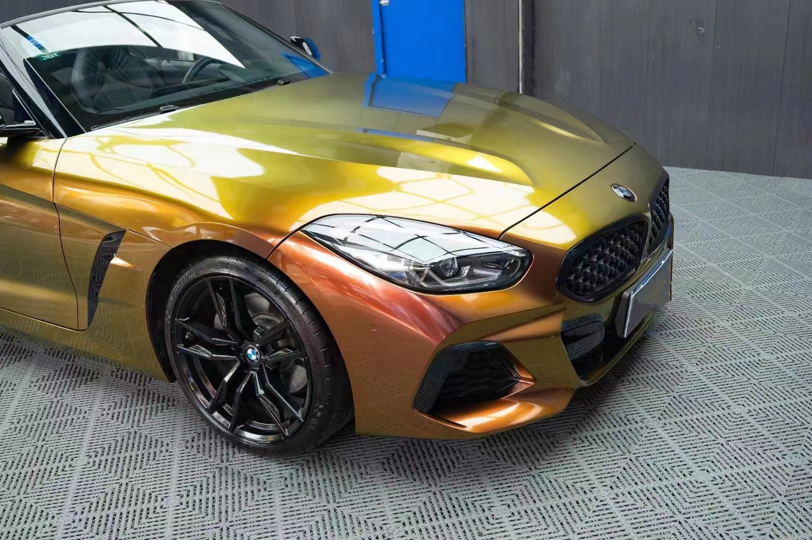 Ravoony Plus Glossy Madeira Red Wrap BMW Vinyl Wrap