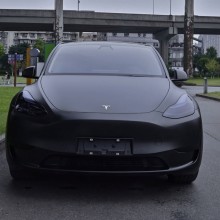 Matte Black Car Vinyl Wrap Tesla Model Y Wrap