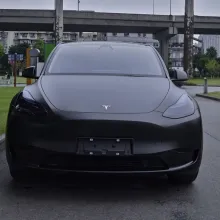 Matte Black Car Vinyl Wrap Tesla Model Y Wrap