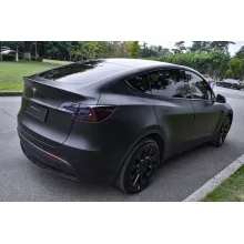 Matte Black Car Vinyl Wrap Tesla Model Y Wrap