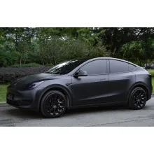 Matte Black Car Vinyl Wrap Tesla Model Y Wrap