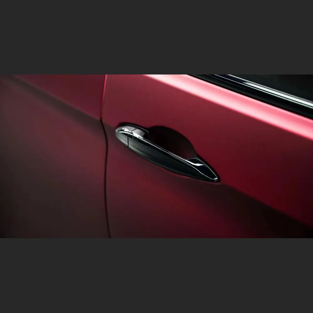 Ravoony Plus Matte Chrome Romanee Red Vinyl Car Wrap BMW X6 Wrap