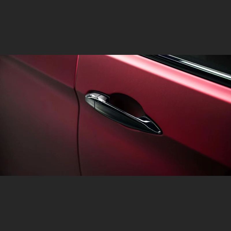 Ravoony Plus Matte Chrome Romanee Red Vinyl Car Wrap BMW X6 Wrap