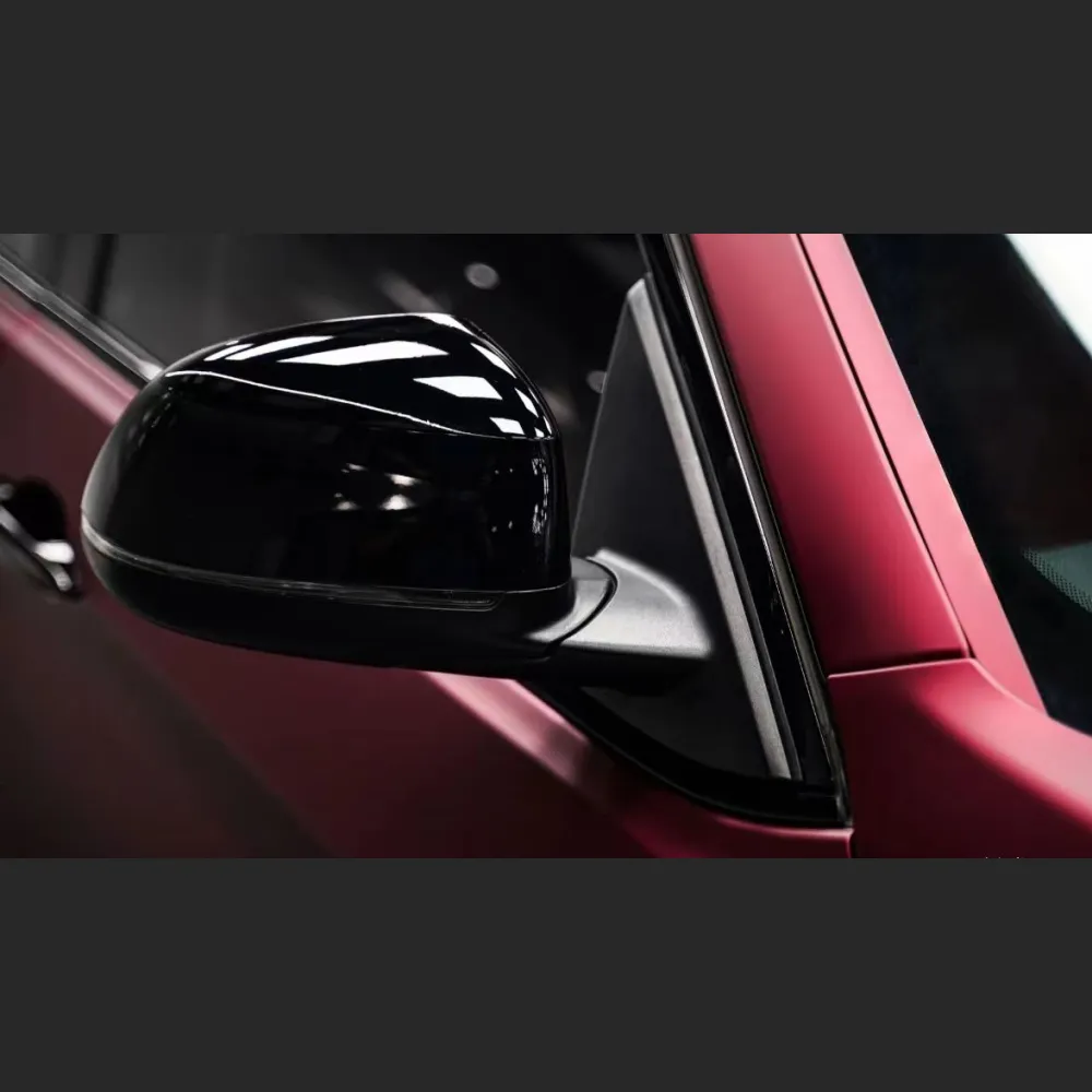 Ravoony Plus Matte Chrome Romanee Red Vinyl Car Wrap BMW X6 Wrap