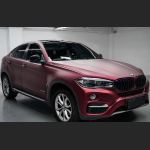 Ravoony Plus Matte Chrome Romanee Red Vinyl Car Wrap BMW X6 Wrap