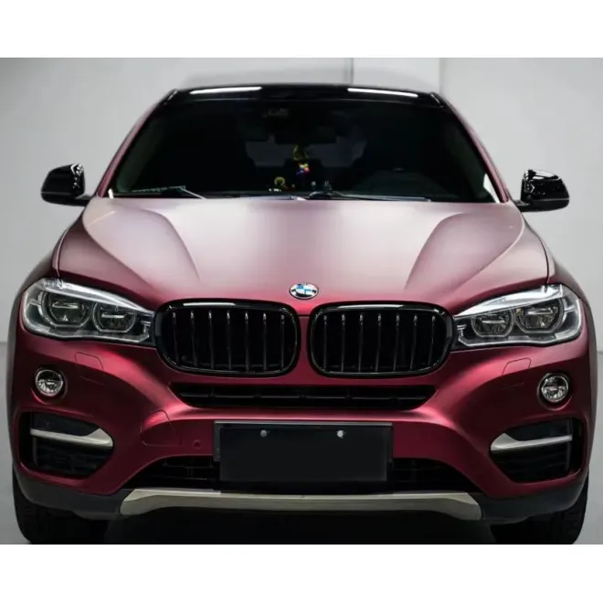 BMW 7 Series Wrap，Best Ravoony Gloss Metallic Vampire Red Car