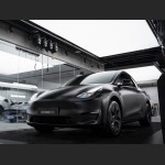 Ravoony Plus Satin Black Car Wrap Tesla Model Y Wrap