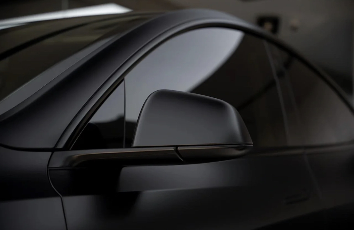 Ravoony Plus Satin Black Car Wrap Tesla Model Y Wrap