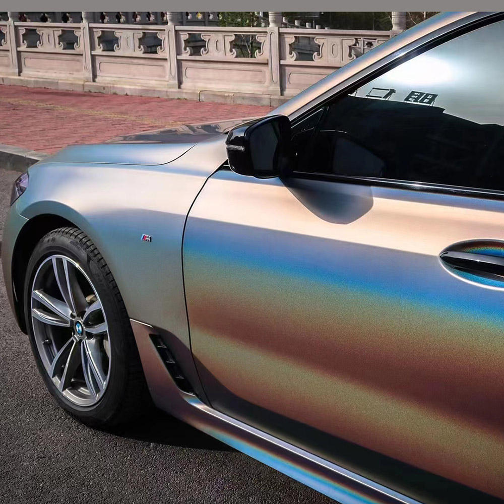 Ravoony Plus Ultimate Flat Laser Grey Car Vinyl Wrap 