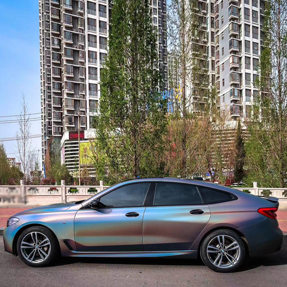 Ravoony Plus Ultimate Flat Laser Grey Car Vinyl Wrap 