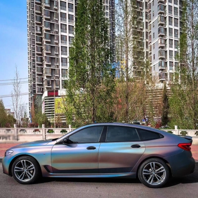 Ravoony Plus Ultimate Flat Laser Grey Car Vinyl Wrap  02