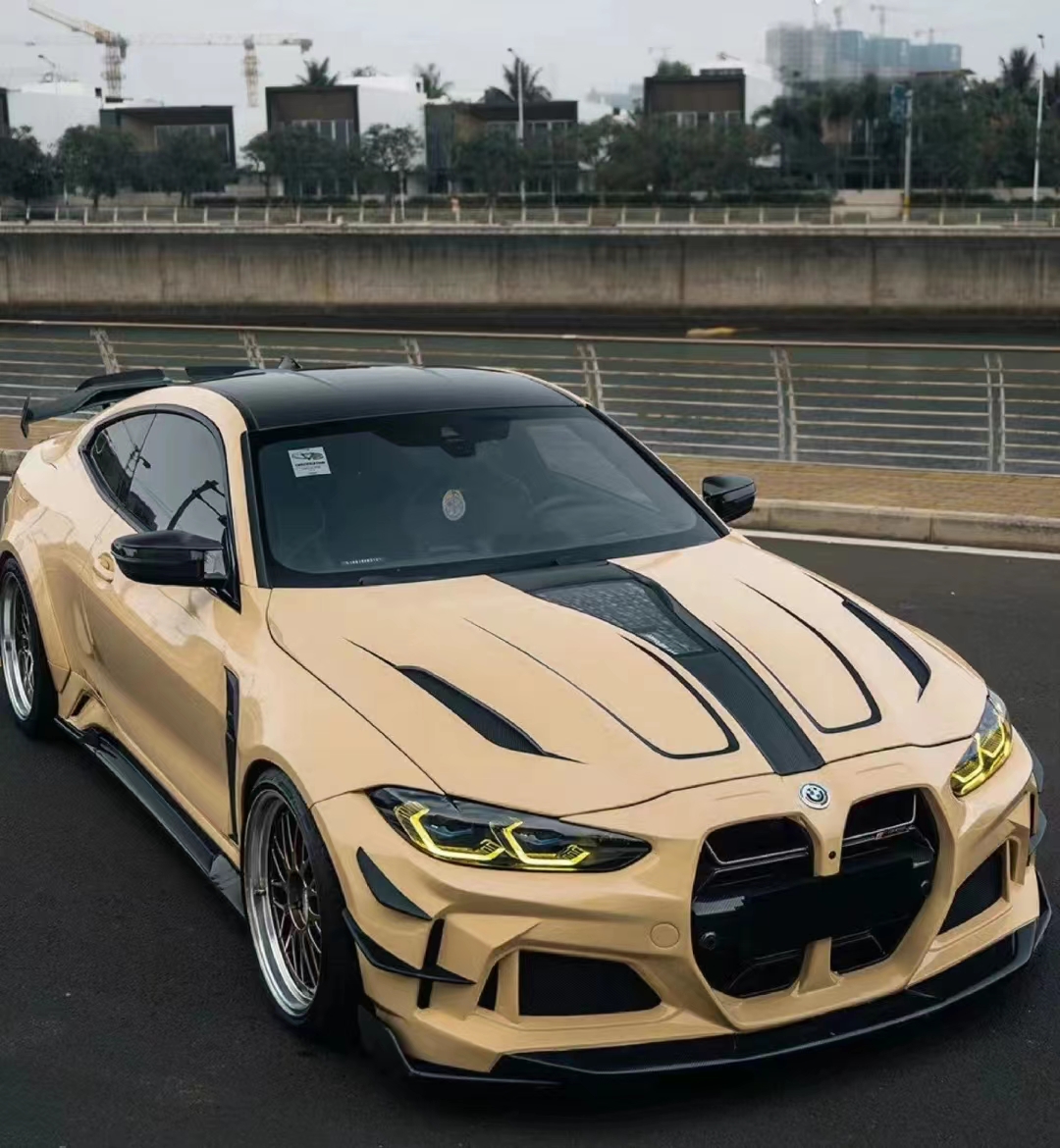 Ravoony Plus PET Gloss Sandstorm Car Wrap BMW M4 Wrap