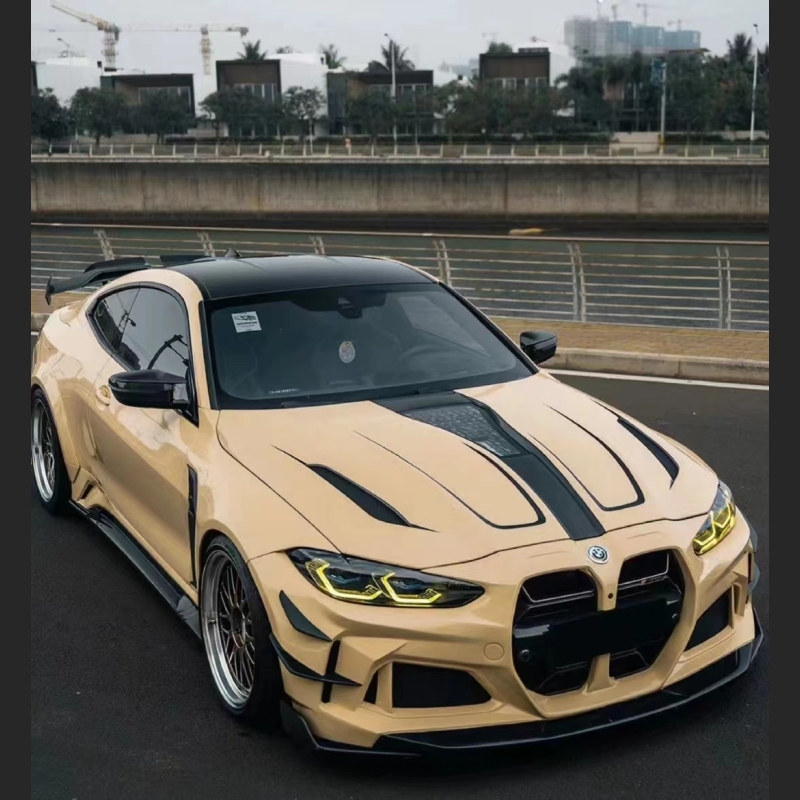 Ravoony Plus PET Gloss Sandstorm Car Wrap BMW M4 Wrap