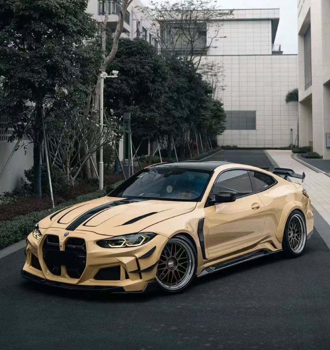 Ravoony Plus PET Gloss Sandstorm Car Wrap BMW M4 Wrap