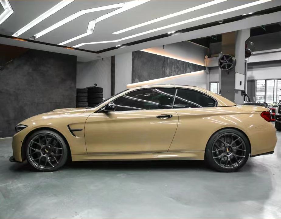 Ravoony Plus PET Gloss Sandstorm Car Wrap BMW M4 Wrap
