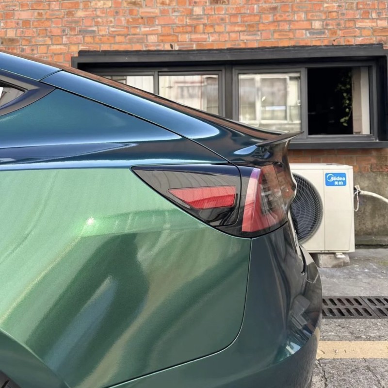 Ravoony Plus Glossy Royal Green Vinyl Car Wrap Tesla Model 3 Wrap