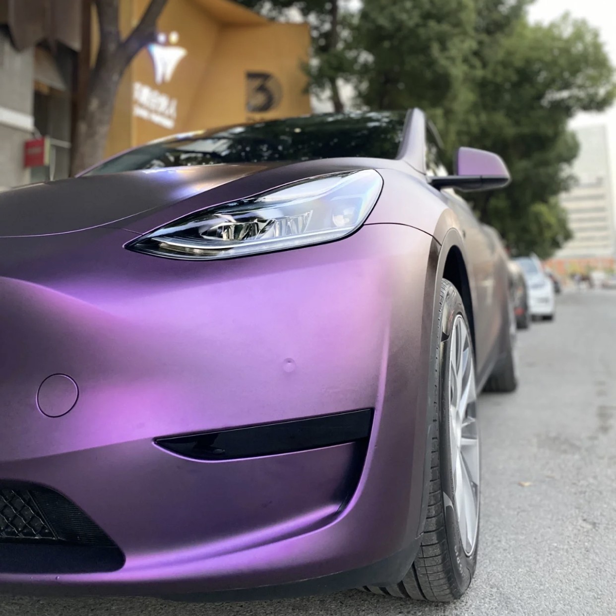 Purple shop model y