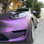 Ravoony Plus Ultimate Flat Magic Purple Car Vinyl Wrap Tesla Model Y Wrap