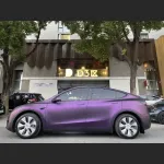 Ravoony Plus Ultimate Flat Magic Purple Car Vinyl Wrap Tesla Model Y Wrap
