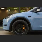 Ravoony Plus Gloss China Blue Car Vinyl Wrap Tesla Model Y Wrap