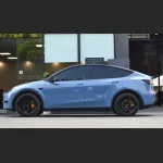 Ravoony Plus Gloss China Blue Car Vinyl Wrap Tesla Model Y Wrap
