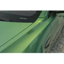 Gloss Aston Martin Iridescent Emerald Green Car Wrap Tesla Model Y Wrap