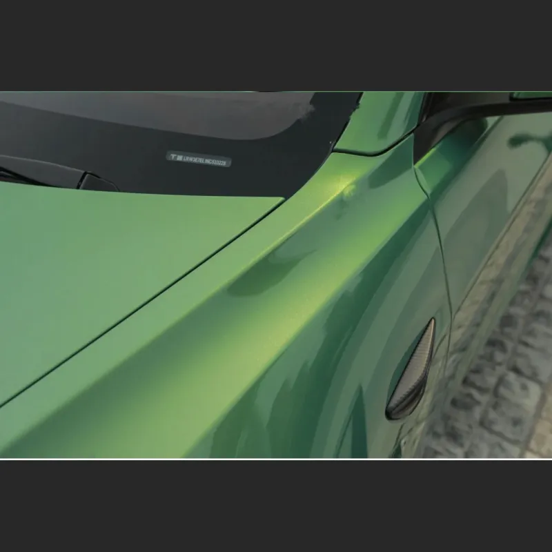  Ravoony Plus Gloss Aston Martin Iridescent Emerald Green Car Wrap Tesla Model Y Wrap