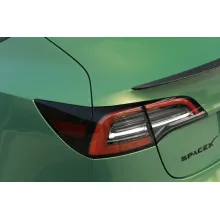 Gloss Aston Martin Iridescent Emerald Green Car Wrap Tesla Model Y Wrap