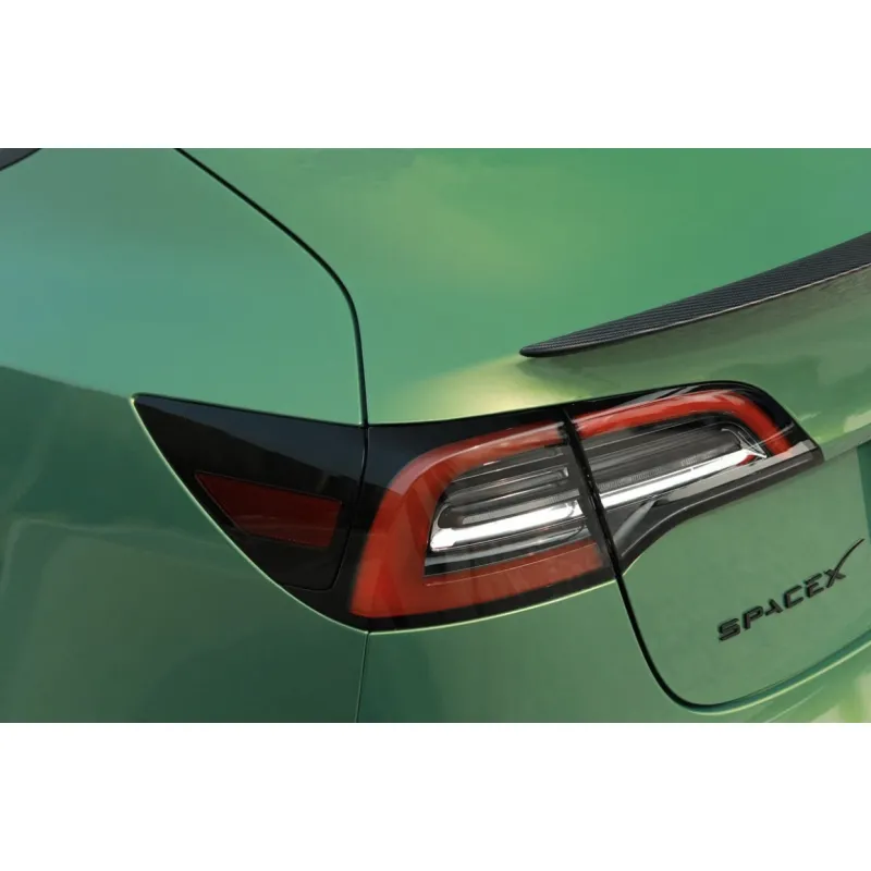 Gloss Aston Martin Iridescent Emerald Green Car Wrap Tesla Model Y Wrap