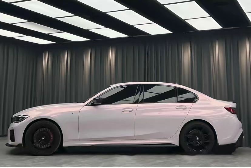 Ravoony Plus PET Flower Pink Car Wrap BMW 3 Series Wrap