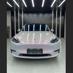 Ravoony Plus Twin Candy Grey Red Color Fliper Car Wrap Tesla Model Y Wrap 