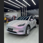 Ravoony Plus Twin Candy Grey Red Color Fliper Car Wrap Tesla Model Y Wrap 