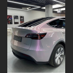 Ravoony Plus Twin Candy Grey Red Color Fliper Car Wrap Tesla Model Y Wrap 