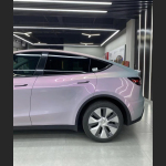 Ravoony Plus Twin Candy Grey Red Color Fliper Car Wrap Tesla Model Y Wrap 