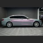 Ravoony Plus Twin Candy Grey Red Color Fliper Car Wrap BMW 5 Series Wrap BMW 530Le