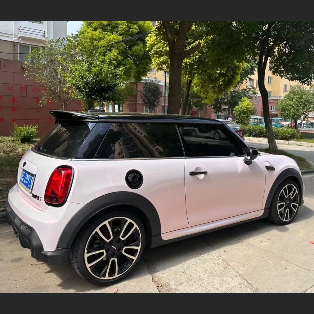 Ravoony Plus PET Flower Pink Car Wrap Mini Cooper Wrap