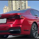 Ravoony Plus Gloss Metallic Vampire Red Vinyl Car Wrap BMW 7 Series Wrap