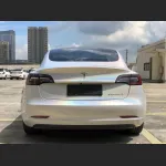 Ravoony Plus Glossy Laser White Car Vinyl Wrap Tesla Model 3 Wrap