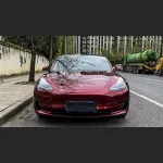 Ravoony Plus Liquid Metallic Dragon Blood Red Vinyl Car Wrap Tesla Model 3 Wrap