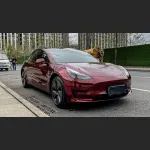 Ravoony Plus Liquid Metallic Dragon Blood Red Vinyl Car Wrap Tesla Model 3 Wrap