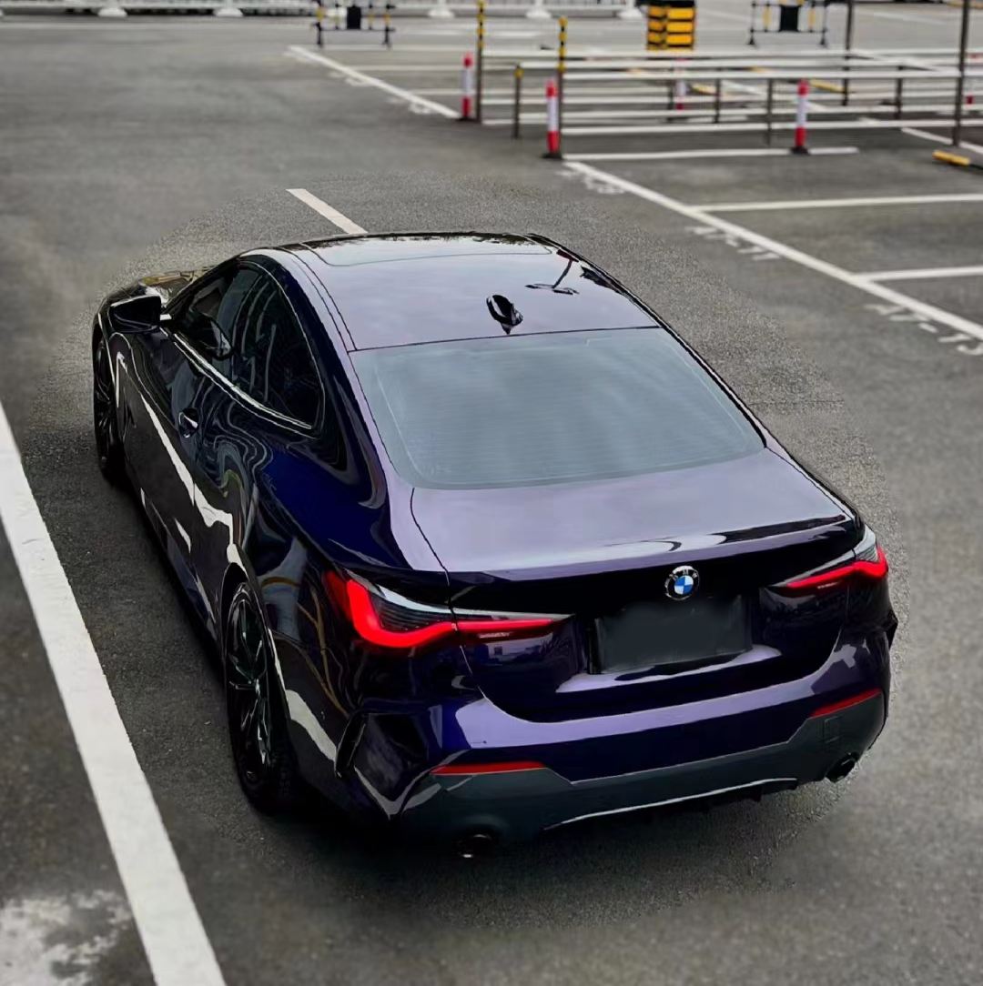 Ravoony Plus Gloss Midnight Purple Car Vinyl Wrap BMW 4 Series Wrap 