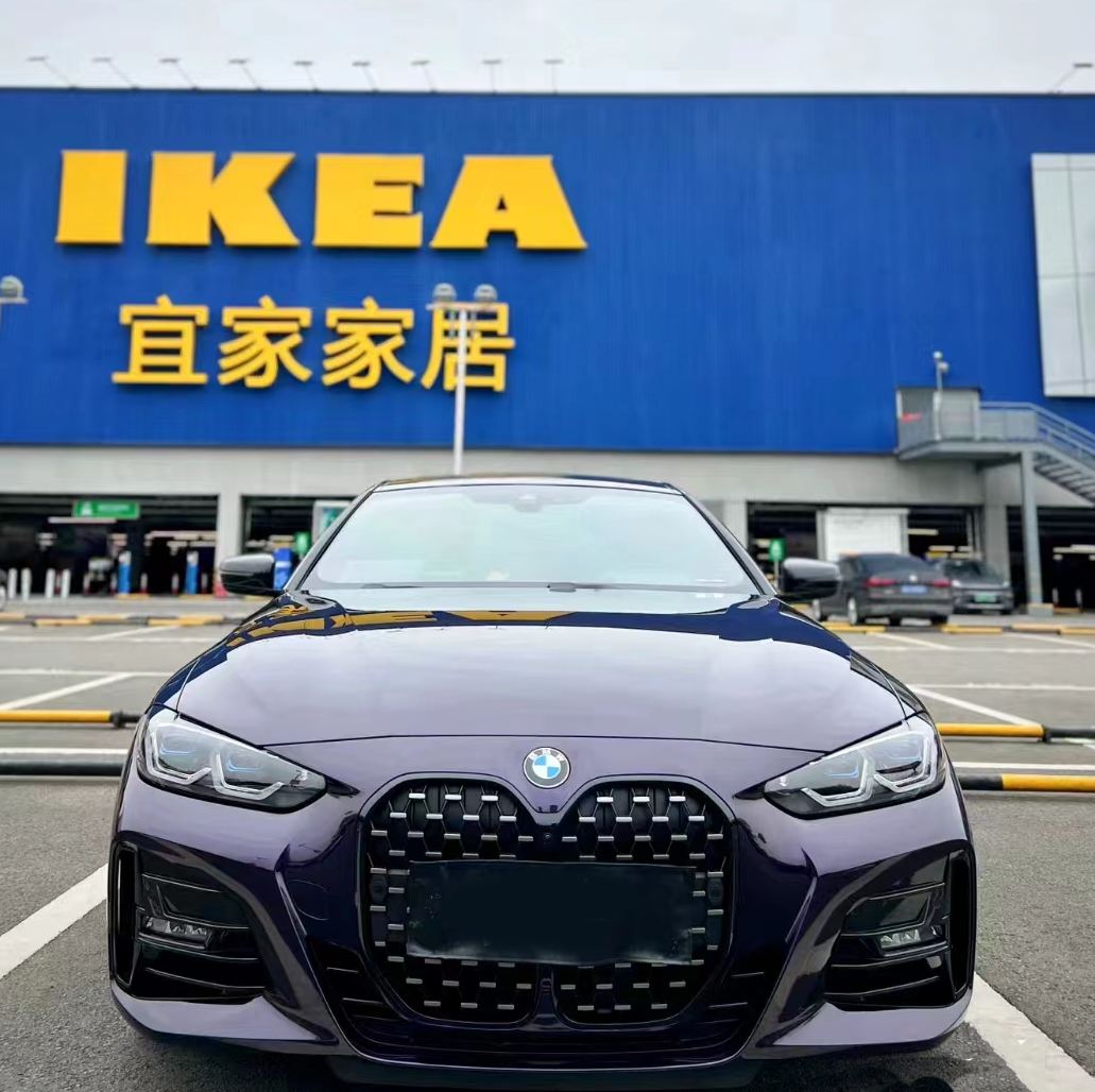 Ravoony Plus Gloss Midnight Purple Car Vinyl Wrap BMW 4 Series Wrap 