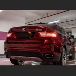 Ravoony Plus Liquid Metallic Dragon Blood Red Vinyl Car BMW X6 Wrap