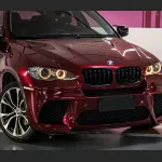 Ravoony Plus Liquid Metallic Dragon Blood Red Vinyl Car BMW X6 Wrap